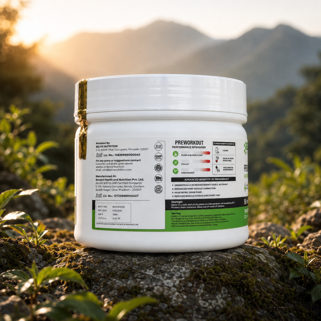 Belive Preworkout : The Ultimate Workout Support